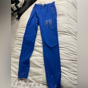 AMIRI EMBROIDERED PAINT DRIP CORE LOGO SWEATPANTS
